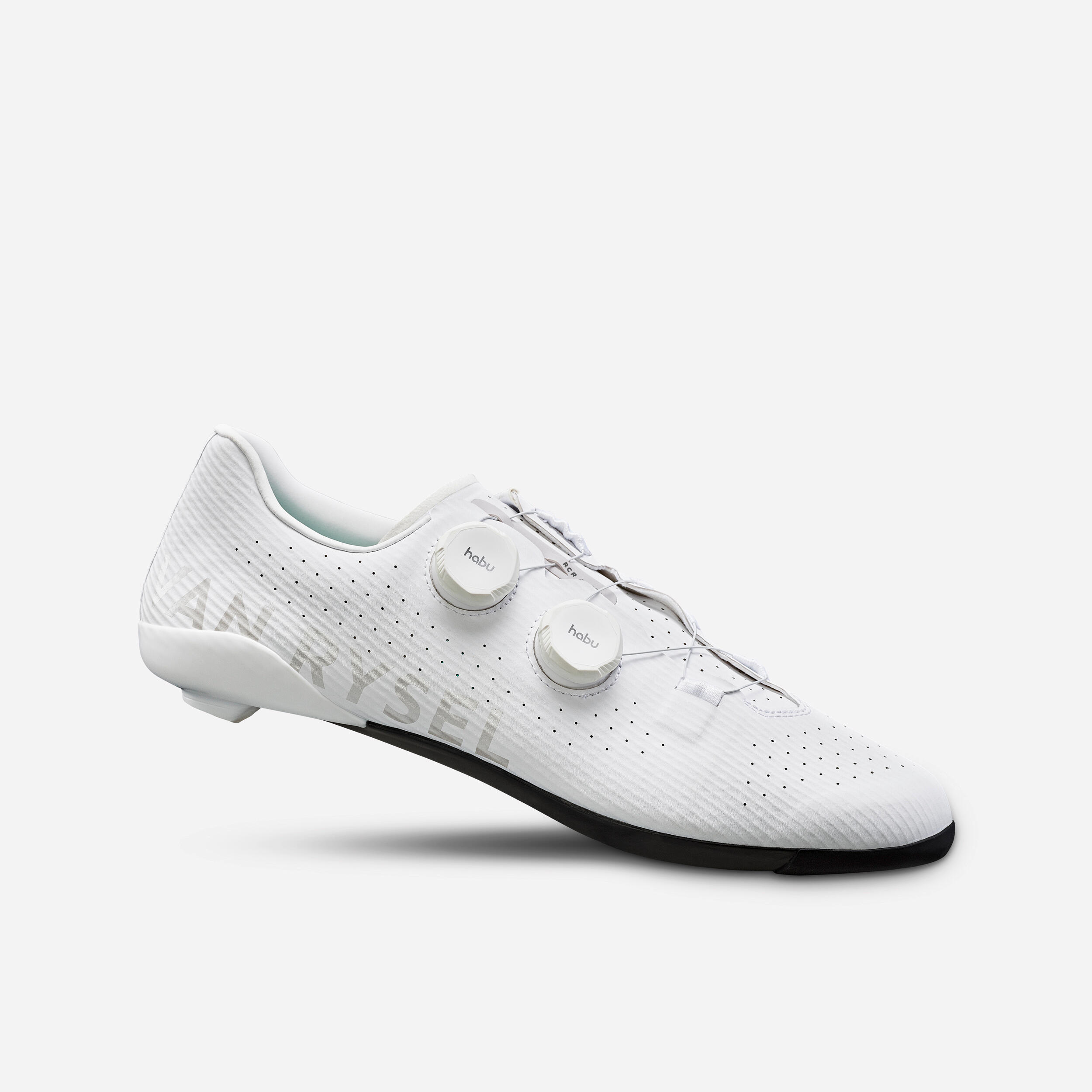 Decathlon | Scarpe bici da strada adulto Van Rysel RCR bianche suola carbonio 100% |  Van Rysel