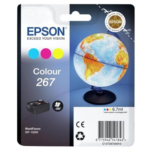 Epson Multipack 267 - Globe - Cyan, Magenta, Jaune (C13T26704020)