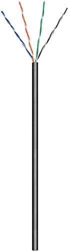 Goobay 57199 Cat 6 Cavo Di Rete Per Esterni, U/Utp, Nero, 100M Length