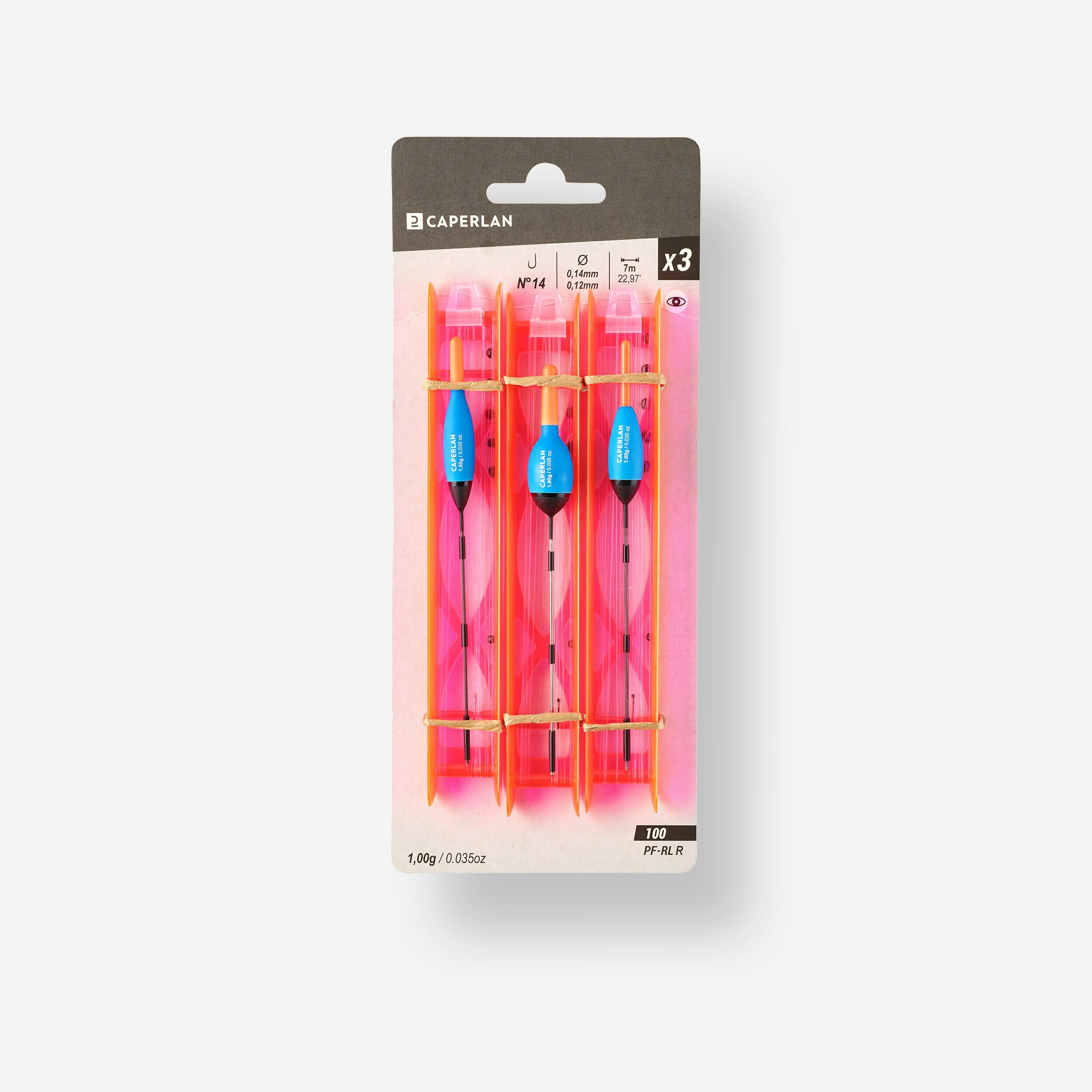 Decathlon | Lenze montate pesca al colpo in fiume PF-RL100 R x3 |  Caperlan