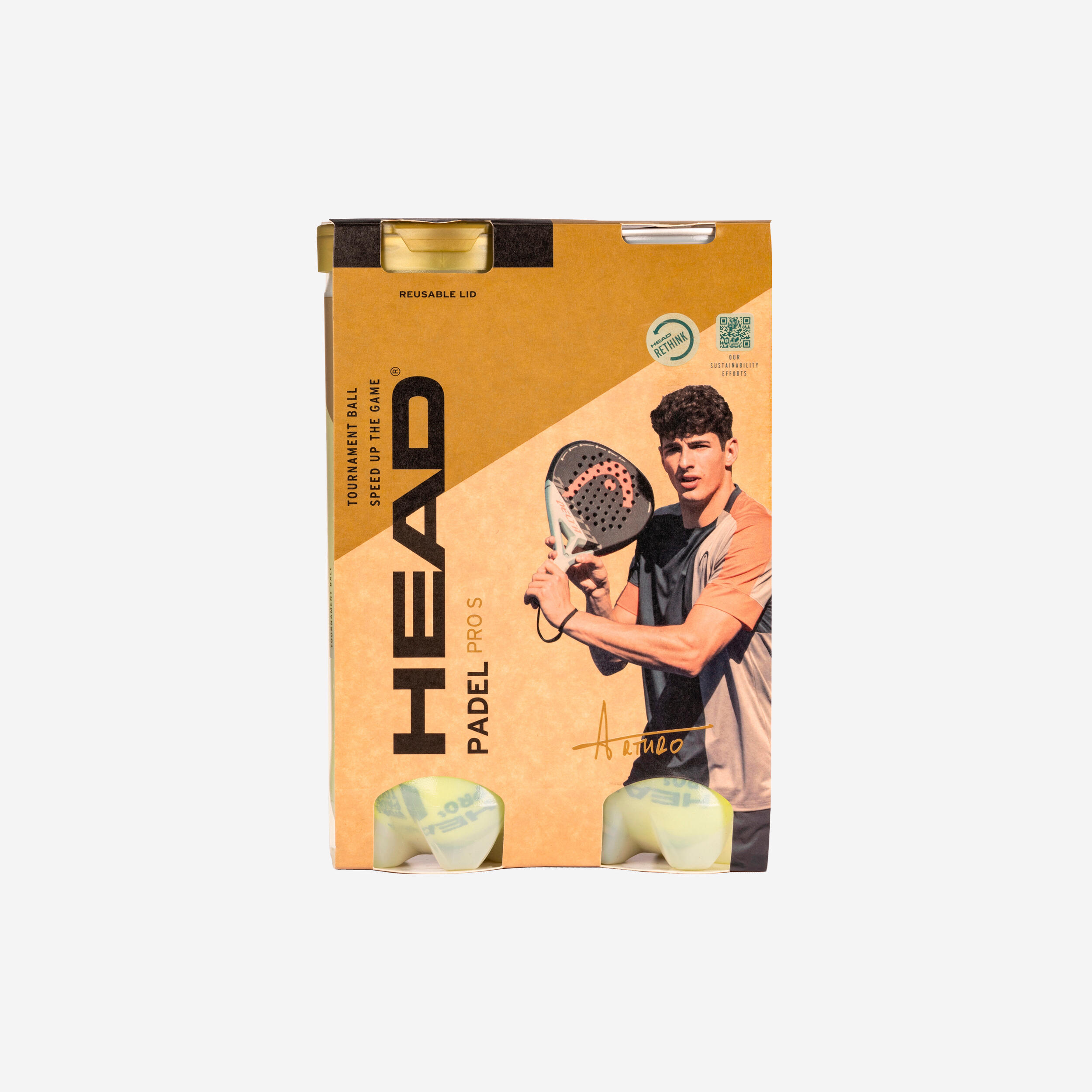 Decathlon | Palline padel pressurizzate Head PRO S.  Bipack x3 |  Head
