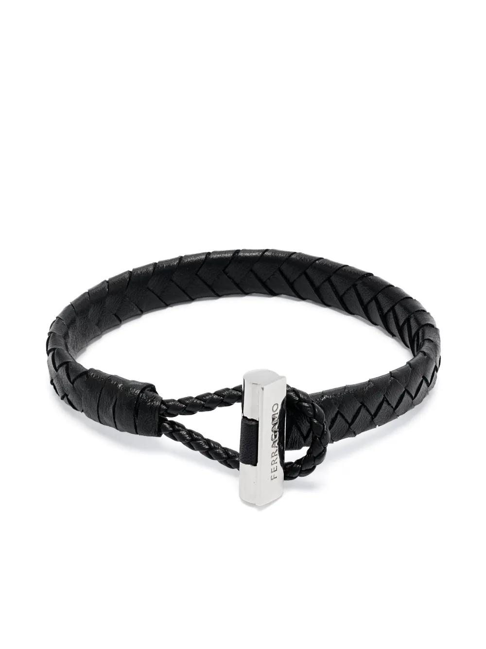 Ferragamo leather bracelet - Nero