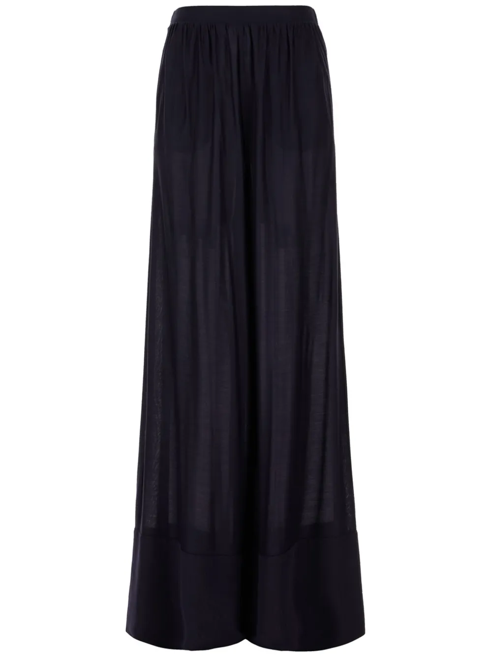Malo semi-sheer palazzo pants - Nero