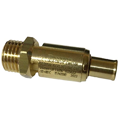 No Name 4101064 - Valvola Di Sicurezza Per Aria Compressa, 1 Pezzo