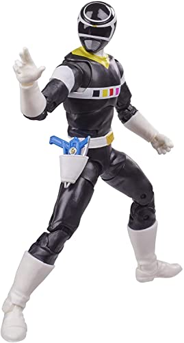 Power Rangers Lightning Collection In Space Black Ranger 6-Inch Premium Collectible Action Figure Toy With Accessories