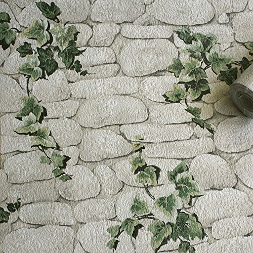 Erismann 7519-2 - Carta Da Parati, Motivo: Efeu, Colore: Bianco