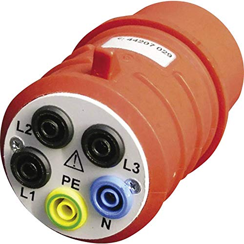 Beha Amprobe 2743806 Daa-16 - Adattatore Di Misura Con Spina Cee 16A, Presa A 5 Poli, 4 Mm