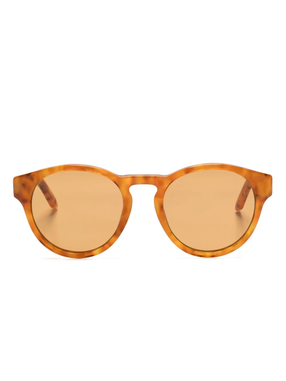 Off-White round-frame sunglasses - Marrone