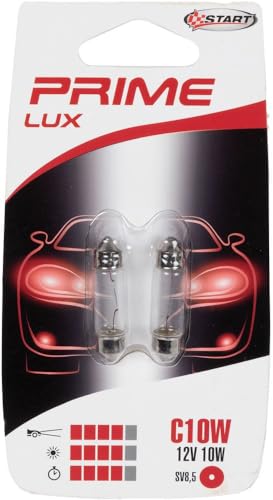 C10W Coppia Di Lampadine Per Luci Auto Siluro 12V 10W Attacco Sv8,5