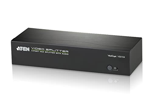 4-Port Vga Splitter With Audio Accs