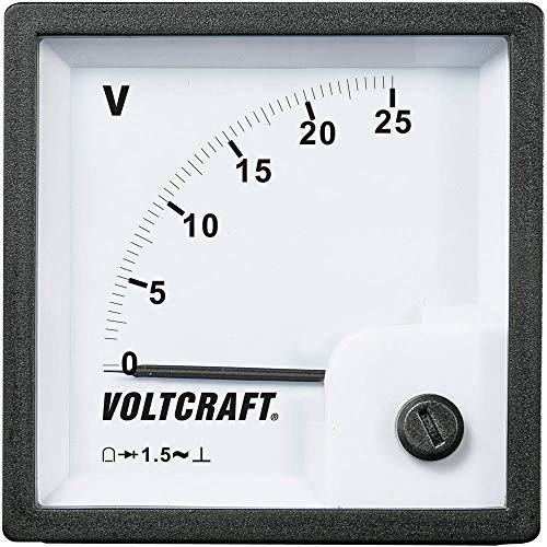 Voltcraft Am-72X72/25V Am-72X72/25V Dispositivo Di Misura Ad Incasso Analogico Am-72X72/25V 25 V Bobina Mobile