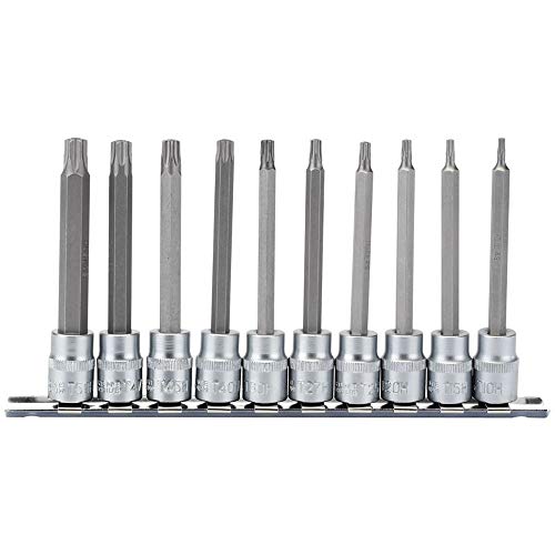 Draper D-Txt/10/100 3/8" Sq. Dr. Tx Star & # 174; Security Socket Bit Set (10 Pezzi), Blu