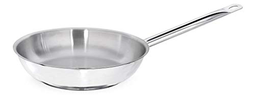Pardini Albergo Padella In Acciaio Inox, 1 Manico, 36 Cm, Argento