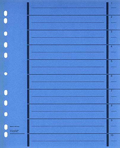 Divisori In Cartone Riciclato Colorato Blu