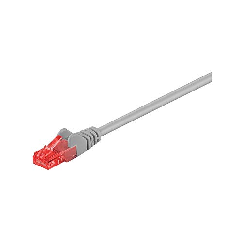 Goobay 68409 Cat 6 Cavo Patch, Rete U/Utp, Grigio, 3M Length