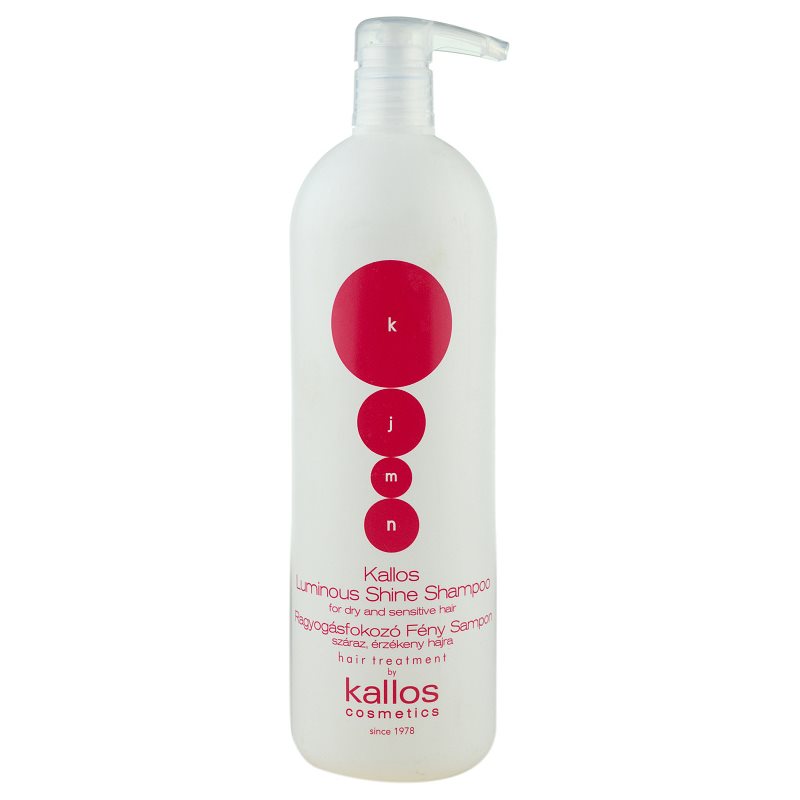 Kallos Kjmn Professional Luminous Shine Shampoo Illuminante Per Capelli Secchi E Sensibili 1000 Ml