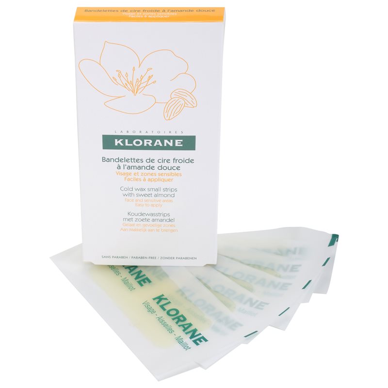 Klorane Hygiene Et Soins Du Corps Strisce Depilatorie Con Cera Per Viso E Punti Sensibili 6 Pz