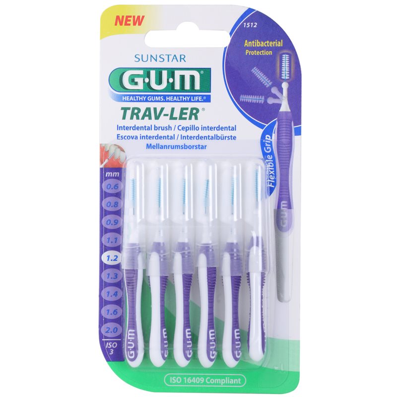 G.U.M Trav-Ler Interdental Scovolini Interdentali 1,2 Mm 6 Pz