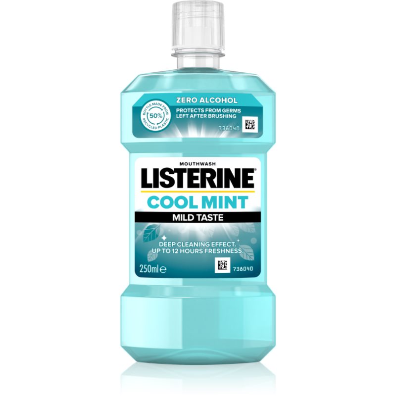 Listerine Cool Mint Mild Taste Collutorio Senza Alcool Aroma Cool Mint 250 Ml