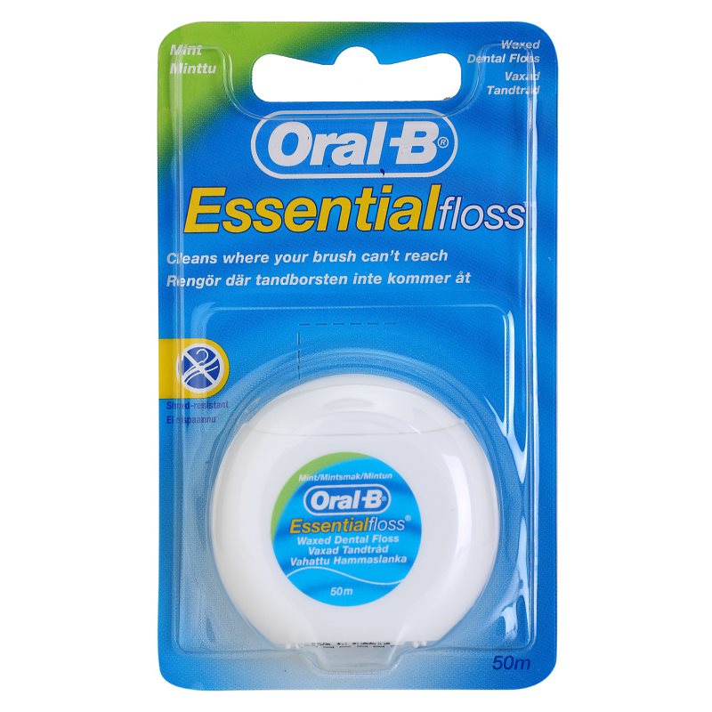 Oral B Essential Floss Filo Interdentale Cerato Aromatizzato Alla Menta 50 M
