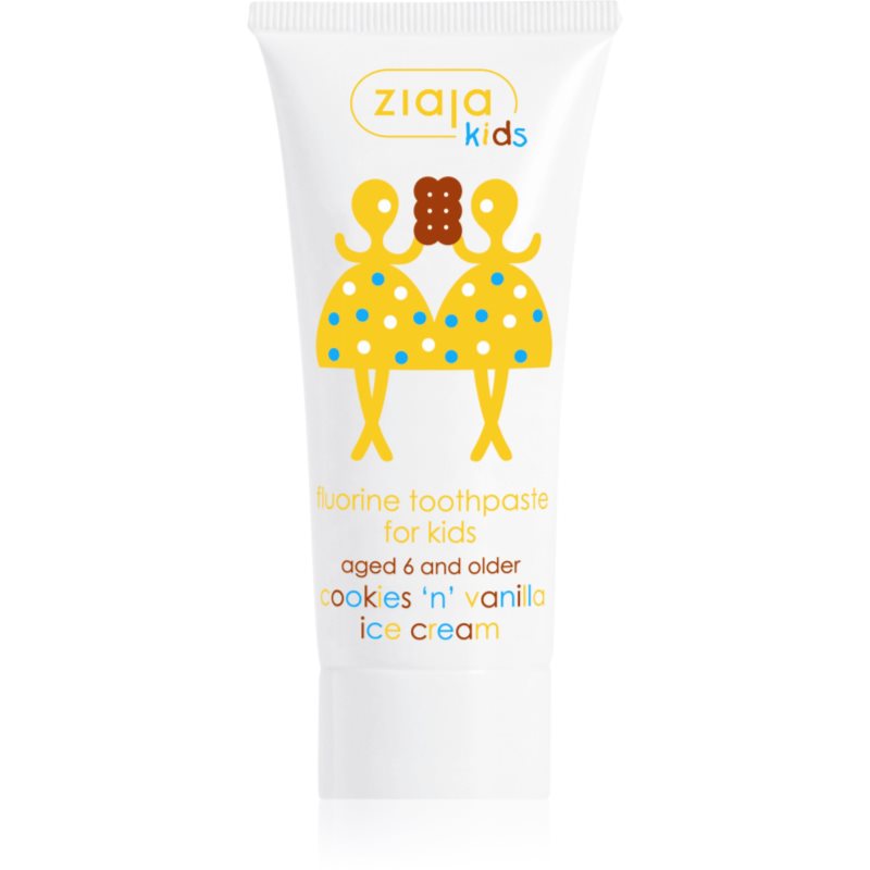 Ziaja Kids Cookies 'N' Vanilla Ice Cream Dentifricio Per Bambini 50 Ml