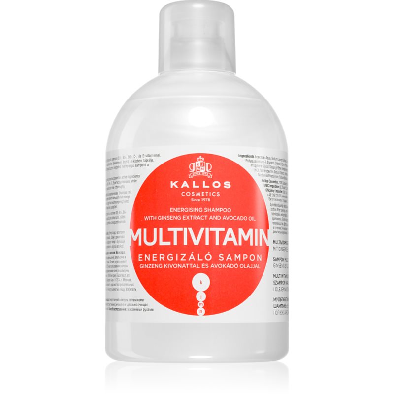Kallos Kjmn Professional Multivitamin Shampoo Energizzante 1000 Ml