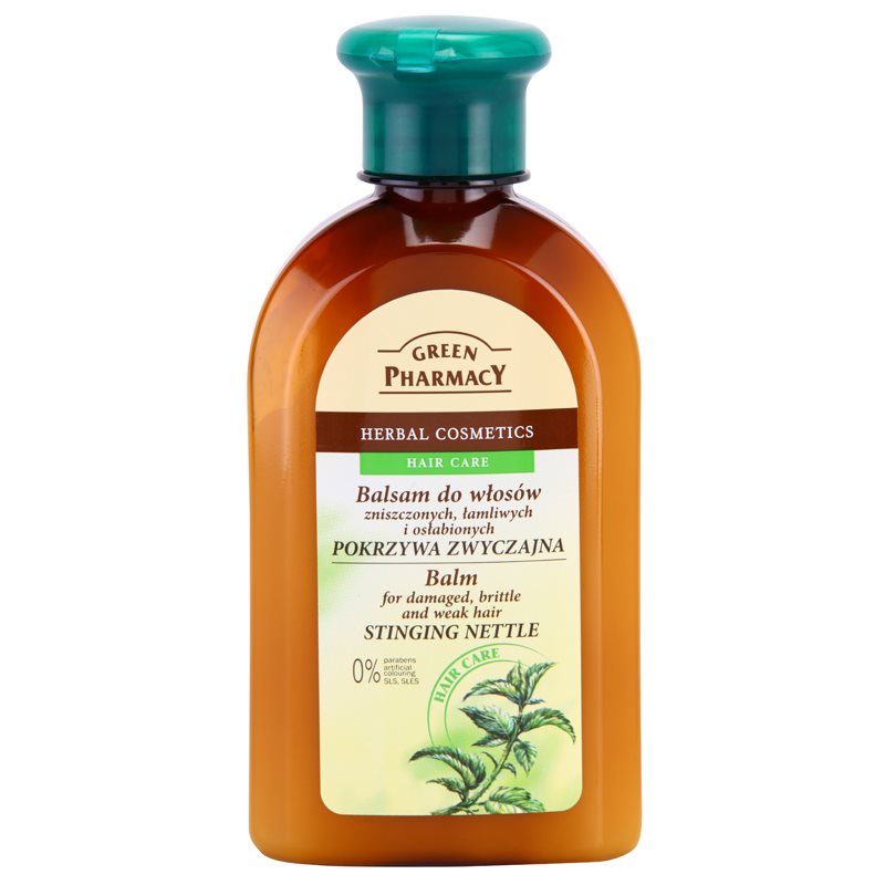 Green Pharmacy Stinging Nettle Hair Balm Balsamo Per Capelli Danneggiati, Fragili E Indeboliti 300 Ml