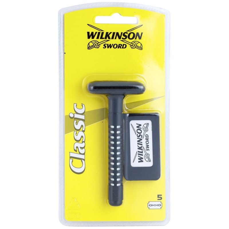Wilkinson Sword Classic Rasoio + Lamette Di Ricambio 5 Pz 1 Pz