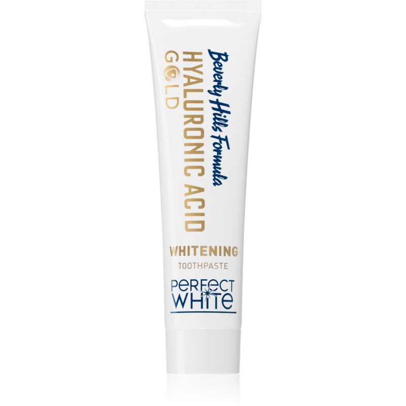 Beverly Hills Formula Perfect White Gold Dentifricio Sbiancante Con Particelle D'Oro Aroma Double Mint 100 Ml