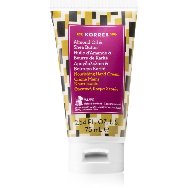 Korres Almond Oil & Shea Butter Crema Nutriente Mani 75 Ml
