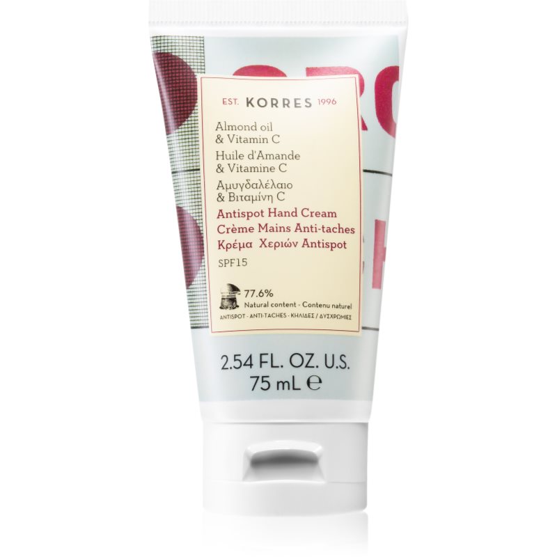 Korres Almond Oil & Vitamin C Crema Per Le Mani Contro Le Macchie Della Pelle Spf 15 75 Ml
