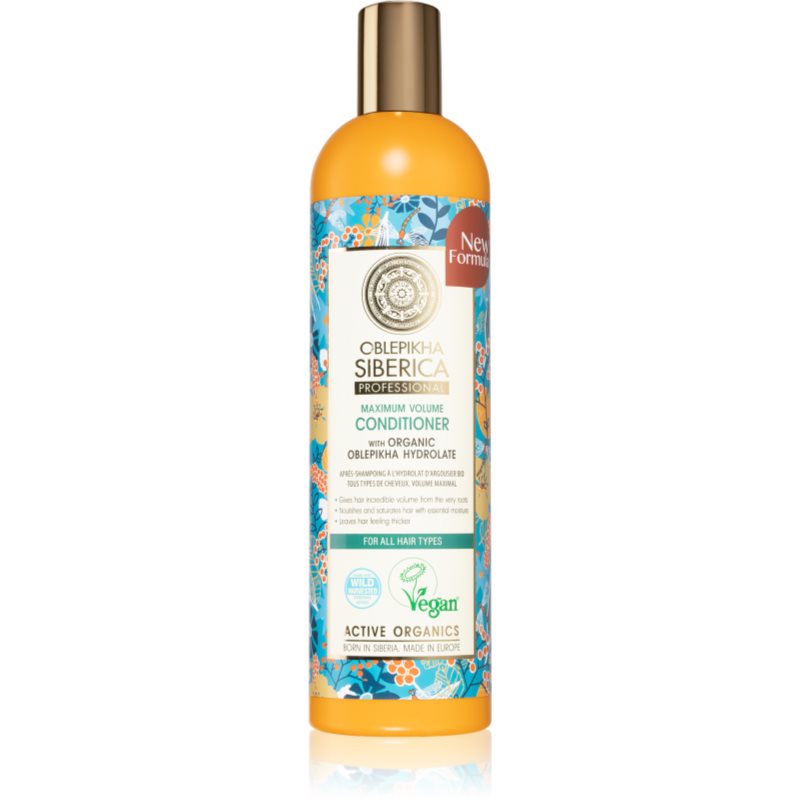 Natura Siberica Oblepikha (Sea-Buckthorn) Balsamo Volumizzante Per Capelli 400 Ml