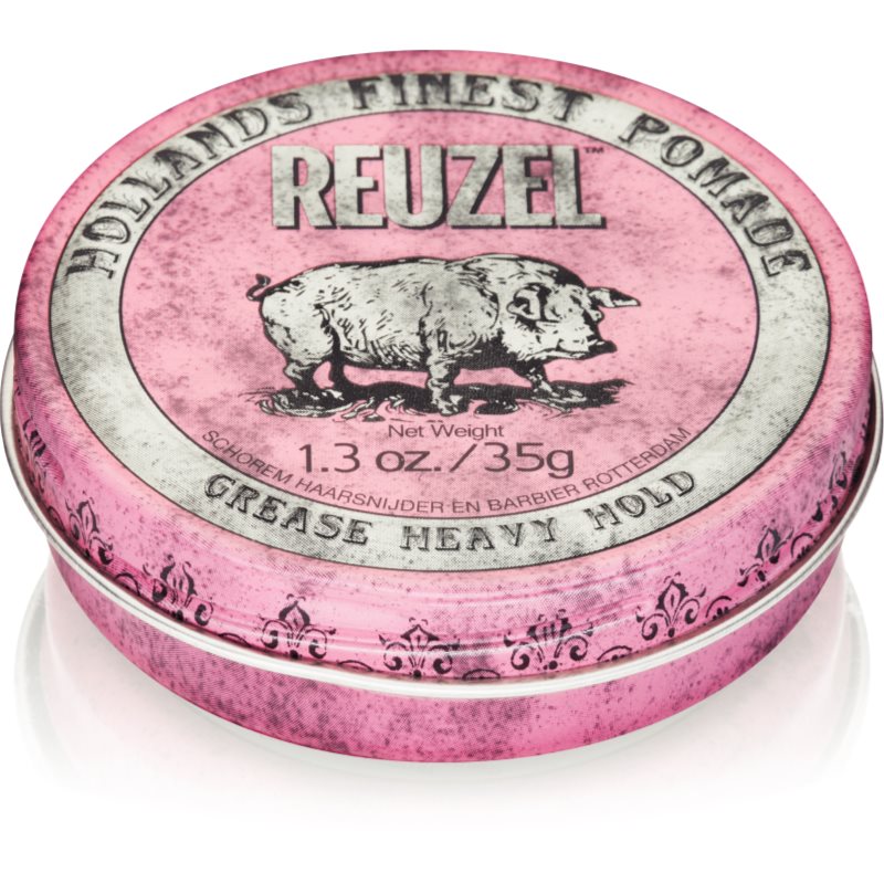 Reuzel Hollands Finest Pomade Grease Pomata Per Capelli Fissaggio Forte 35 G