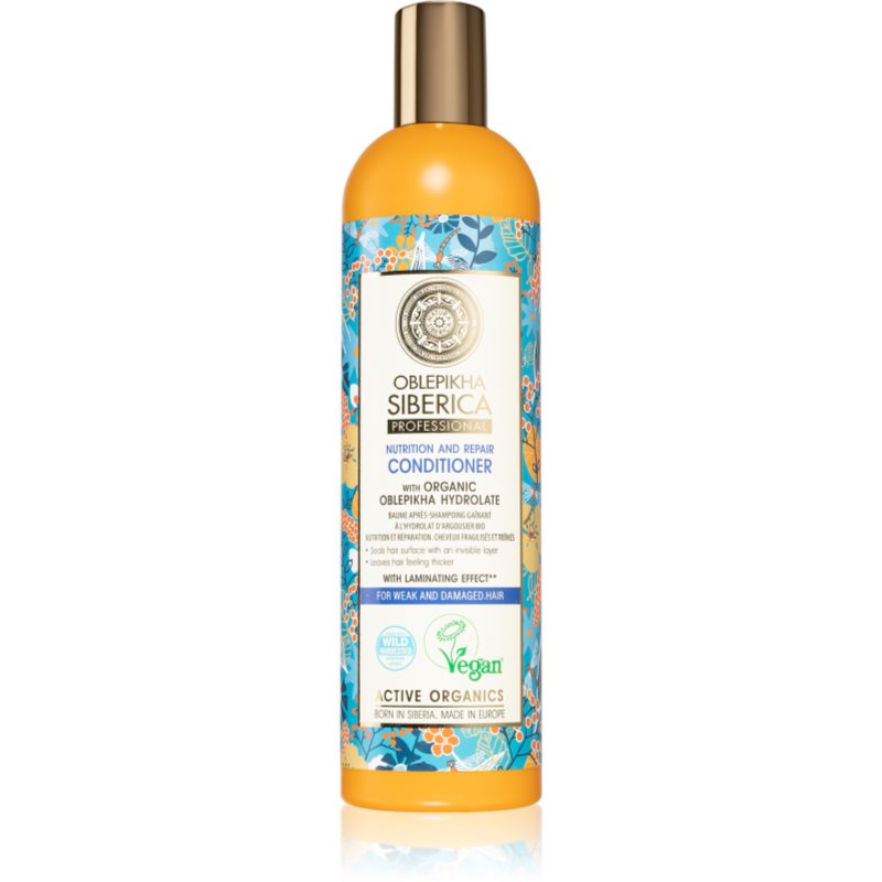 Natura Siberica Oblepikha (Sea-Buckthorn) Balsamo Per Capelli Deboli E Rovinati 400 Ml