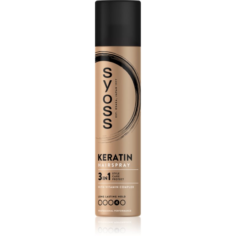 Syoss Keratin Lacca Per Capelli Con Fissaggio Extra Forte 300 Ml