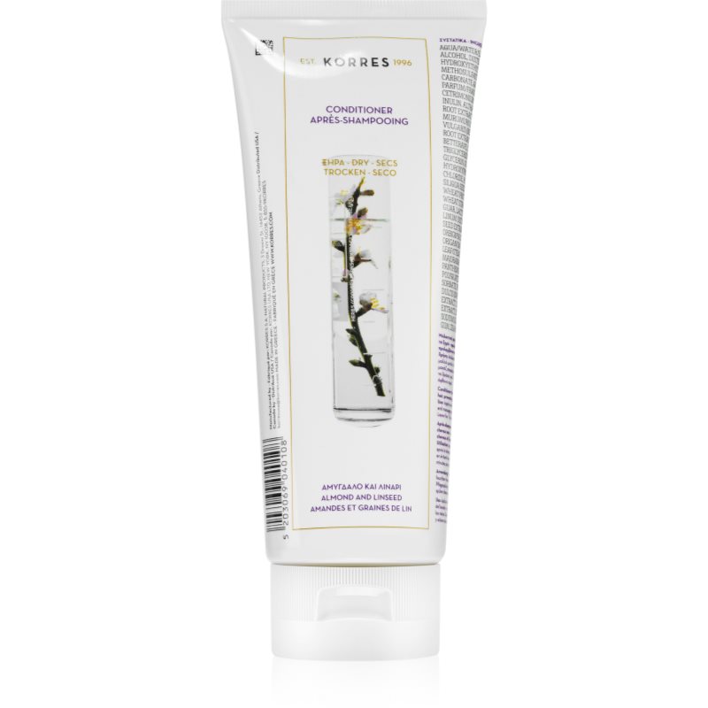Korres Almond & Linseed Balsamo Per Capelli Secchi E Fragili 200 Ml