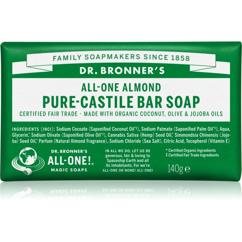 Dr. Bronner’S Almond Sapone Solido 140 G