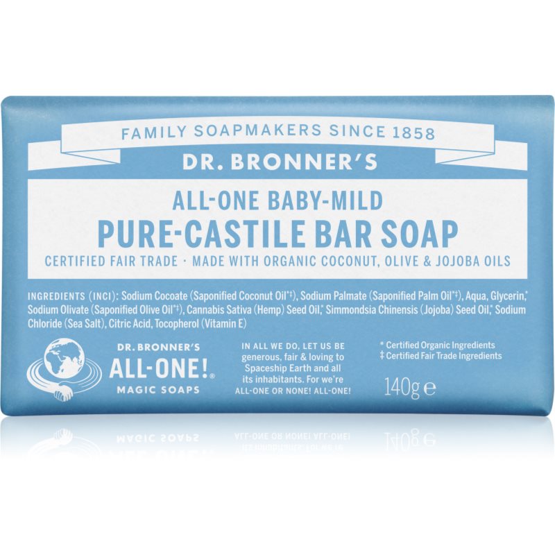 Dr. Bronner’S Baby-Mild Sapone Solido Senza Profumazione 140 G