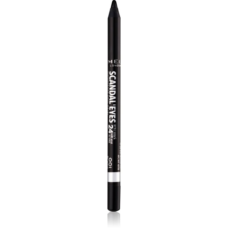 Rimmel Scandaleyes Waterproof Kohl Kajal Matita Per Occhi Waterproof Colore 001 Black 1,3 G