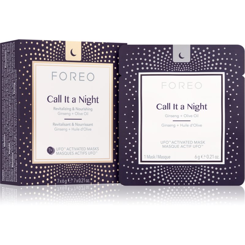 Foreo Ufo™ Call It A Night Maschera Notte Rivitalizzante Per Rigenerare La Pelle Effetto Nutriente 7 X 6 G