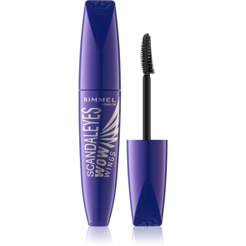 Rimmel Scandaleyes Wow Wings Mascara Per Ciglia Curve E Voluminose Colore 001 Black 12 Ml