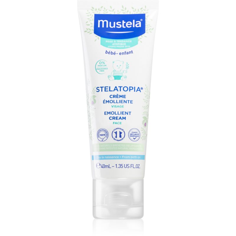 Mustela Bébé Stelatopia Crema Emolliente Viso Per Neonati 40 Ml
