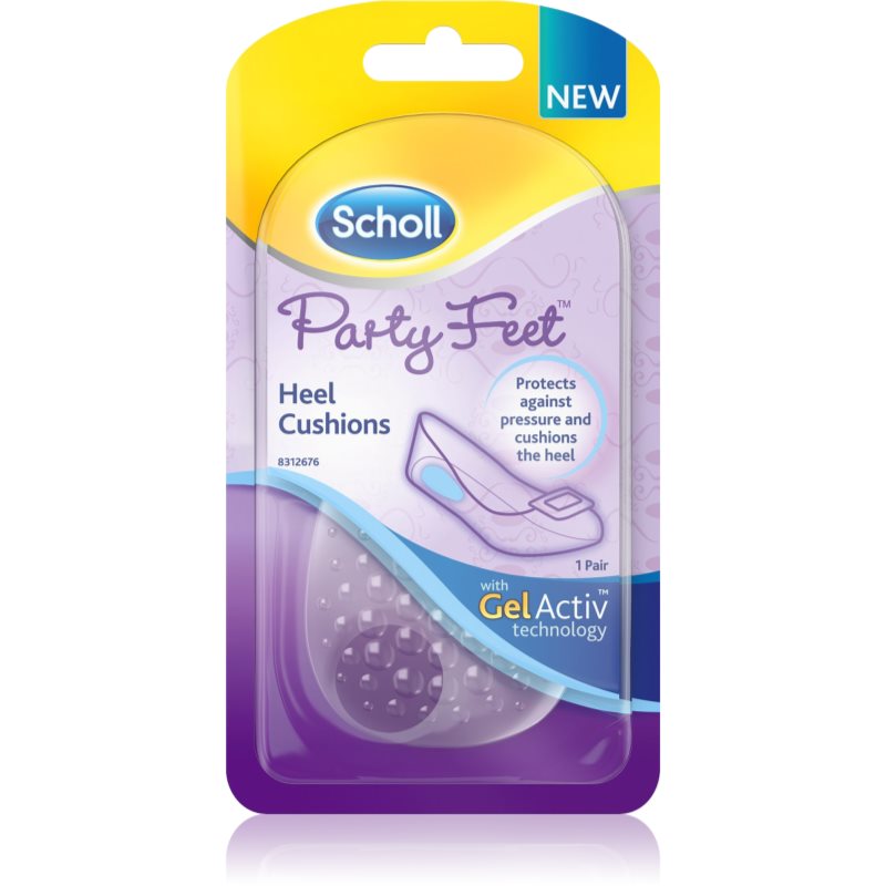 Scholl Party Feet Heel Cushions Cuscinetti In Gel Per Il Calcagno 1 Paio