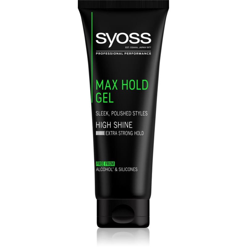 Syoss Max Hold Gel Per Capelli Fissante Forte 250 Ml