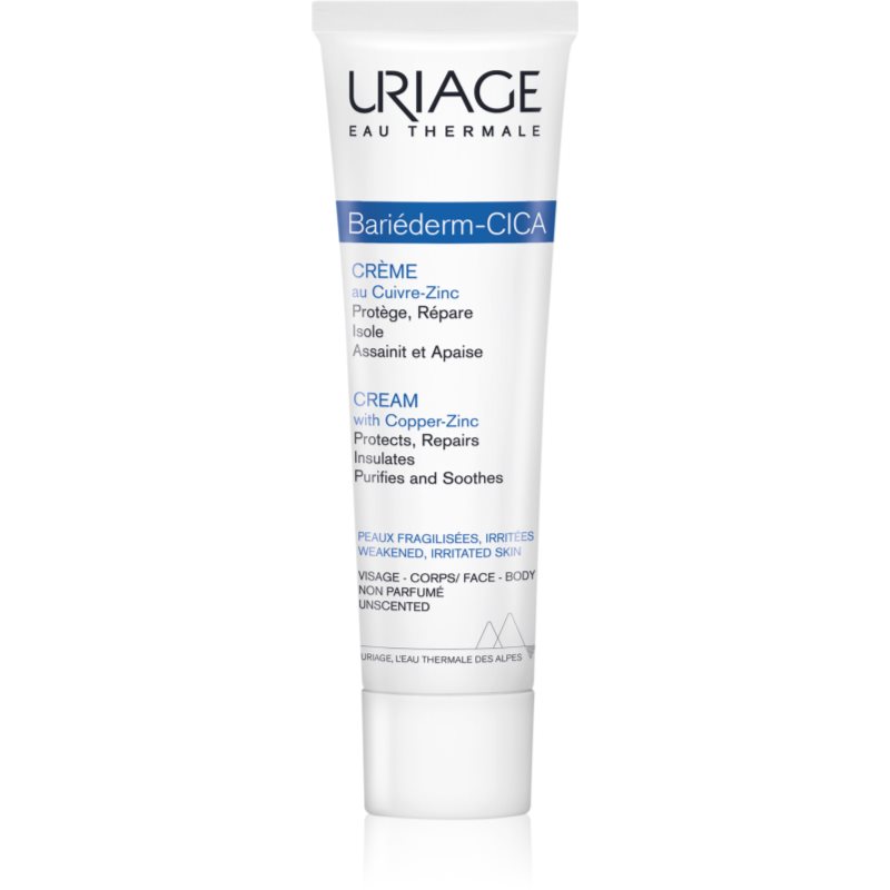 Uriage Bariéderm Cica-Cream With Copper-Zinc Crema Riparatrice Con Miele E Zinco Con Pantenolo 100 Ml