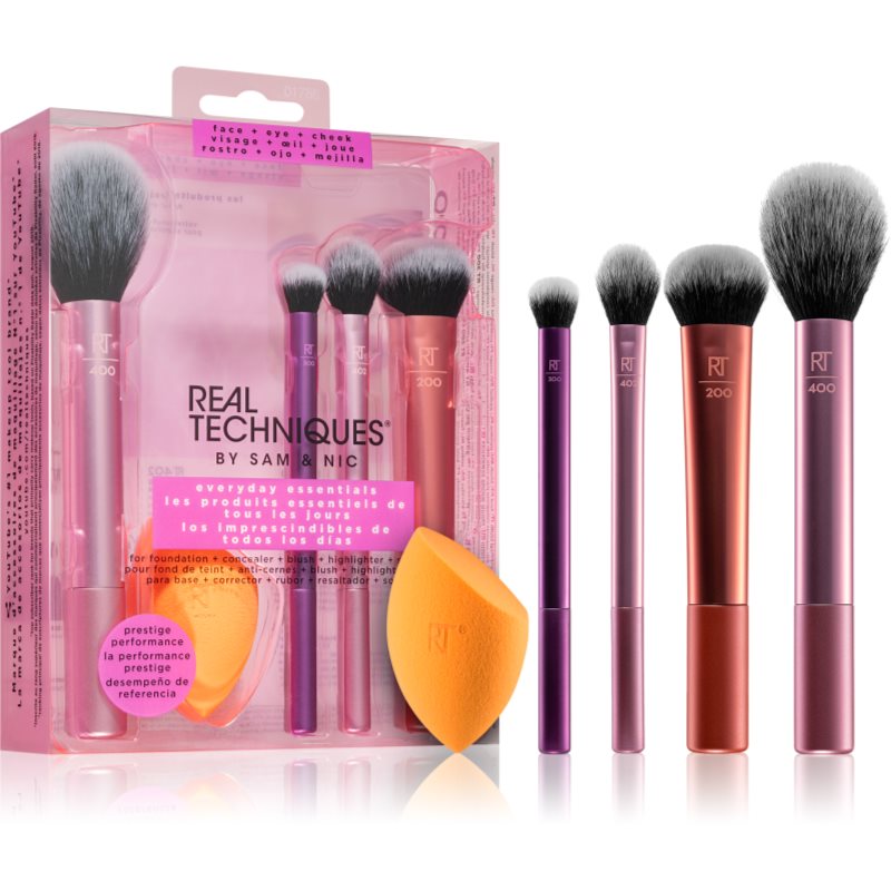 Real Techniques Everyday Essentials Set Di Pennelli Per Un Look Perfetto