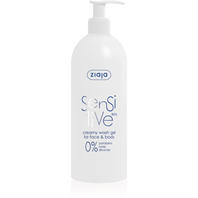 Ziaja Sensitive Gel Detergente Per Viso E Corpo Per Pelli Sensibili E Irritate 400 Ml