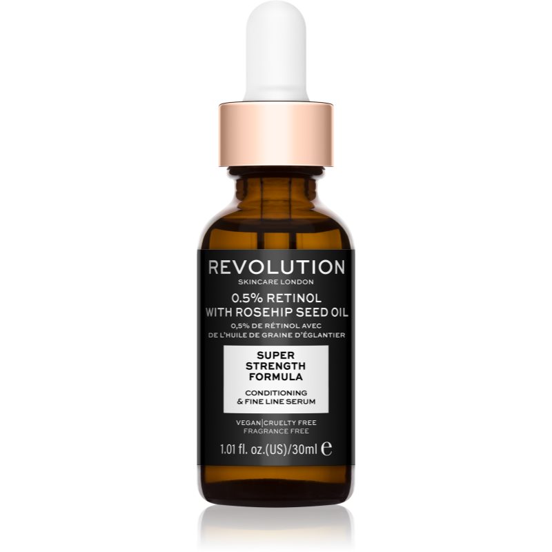 Revolution Skincare Retinol 0.5% With Rosehip Seed Oil Siero Idratante Antirughe 30 Ml