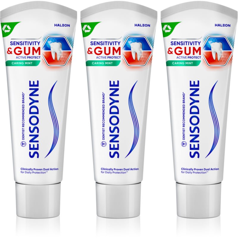 Sensodyne Sensitivity & Gum Dentifricio Per Denti Sensibili Mint 3X75 Ml