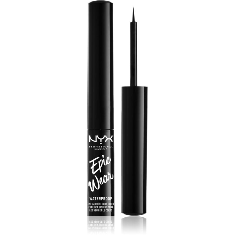 Nyx Professional Makeup Epic Wear Liquid Liner Eyeliner Liquido Con Finish Matte Colore 01 Black 3.5 Ml